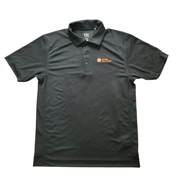 Cutter & Buck Polo Shirt Men's Size S Black Short Sleeve Golf Dry Tec Logo - Picture 1 of 10